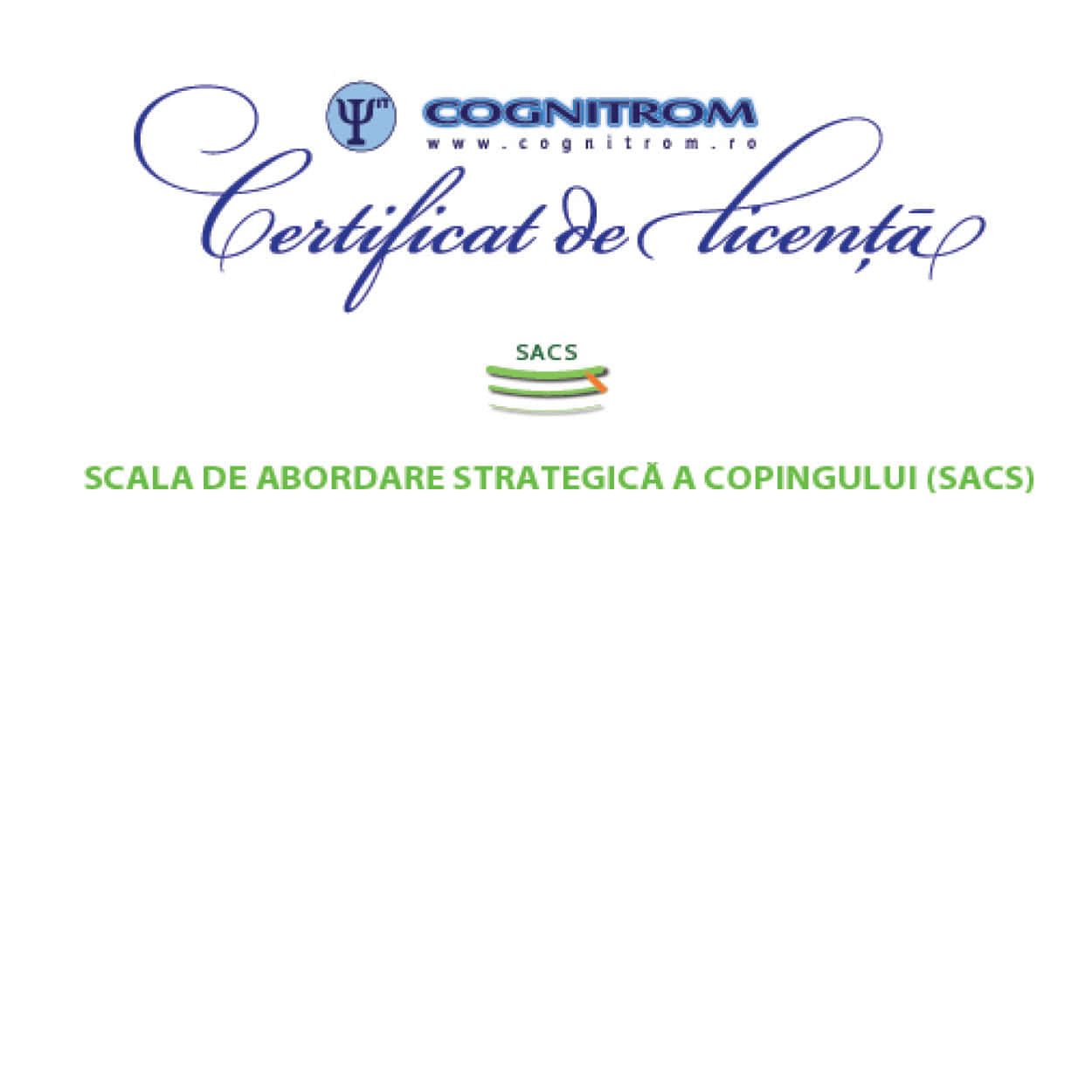 Mysterious bankruptcy hundred Certificare suplimentară SACS | Cognitrom